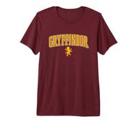Harry Potter Gryffindor Arched Lion Camiseta Premium