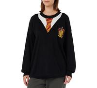 Harry Potter Gryffindor Mujer Jersey de Punto Negro S 55% acrilico, 45% algodón Ancho