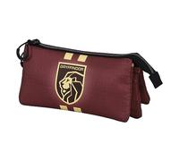 Harry Potter Gryffindor22-Estuche Portatodo Triple Eco, Burdeos, 23 x 11 cm