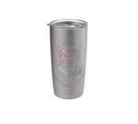 Harry Potter Hand Drawn Hogwarts Shield Vaso térmico de acero inoxidable de doble pared