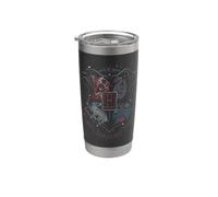Harry Potter Hand Drawn Hogwarts Shield Vaso térmico de acero inoxidable de doble pared