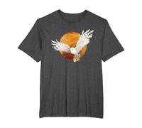 Harry Potter Hedwig and The Moon Camiseta, Hombre Tallas Grandes, Jaspeado Oscuro, 6X Alto