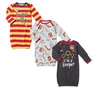 Harry Potter Hedwig Owl Recin nacido Baby Boys 3 Pack Pack Dreing Vestidos multicolor/recin nacido gris