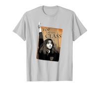 Harry Potter Hermione Top of The Class Camiseta, Hombre, Plata, L