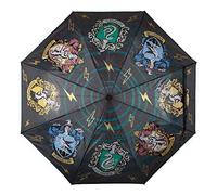 Harry Potter Hogwarts Casas paraguas cresta escudo con efecto de Aqua Ø96cm negro