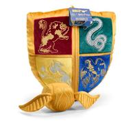 Peluche the noble collection harry potter escudo hogwarts y snitch dorada
