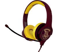 Harry Potter Hogwarts Crest Auriculares con micrófono (Borgoña/Amarillo) - OTL TECHNOLOGIES