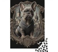 Harry Potter Hogwarts Crest Dog Art Print Puzzle Imposible,desafío for Adults Juego Educativo 1000 Piezas Obra De Arte De Juego De para Adultos, Regalos A Partir De 14 Años 70x50cm/1000pcs