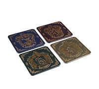 Harry Potter Hogwarts Crest Posavasos, hojalata, Multicolor, 1 x 9 x 9 cm