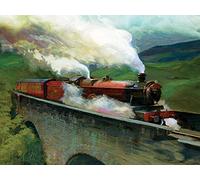 Harry Potter Hogwarts Express Paisaje Lienzo de 60 x 80 cm, Multicolor