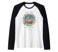 Harry Potter Hogwarts Family Trip Watercolour Camiseta Manga Raglan