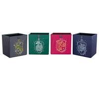 Harry Potter Hogwarts Houses - Organizadores de cubos de almacenamiento de 11 pulgadas | Juego de 4, rojo, tamaño único (RBF-16686-C)