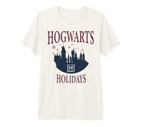 Harry Potter Hogwarts In The Snow Navidad Camiseta Premium