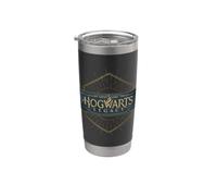 Harry Potter Hogwarts Legacy Logo With Marbled Background Vaso térmico de acero inoxidable de doble pared