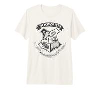 Harry Potter Hogwarts One Color Crest Camiseta Premium