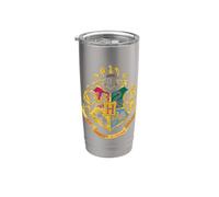 Harry Potter Hogwarts School Crest Vaso térmico de acero inoxidable de doble pared