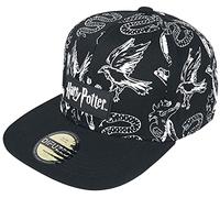 HARRY POTTER House Animals Hombre Gorra Negro, 100% algodón,