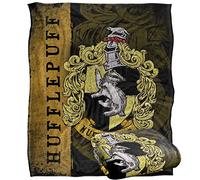 HARRY POTTER House Crest Hufflepuff Manta súper Suave con Tacto Sedoso - 152 x 127 cm