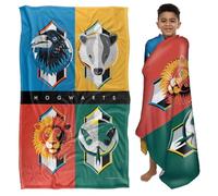 Harry Potter House Squares - Manta Suave y Sedosa (91 x 147 cm)