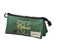 Harry Potter Howarsity-Estuche Portatodo Triple Eco, Verde, 23 x 11 cm