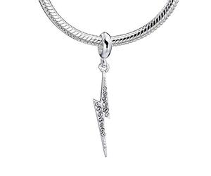 Harry Potter HPSC001-SC - Abalorio deslizante de plata de ley con elementos de cristal Swarovski, talla única, Cristal, Crystal