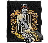HARRY POTTER Hufflepuff Crest Officially Licensed Silky Touch Super Soft Throw Blanket 152 x 127 cm