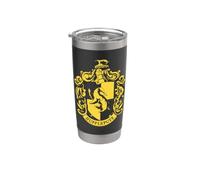 Harry Potter Hufflepuff Simple Crest Vaso térmico de acero inoxidable de doble pared