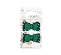 HARRY POTTER - Juego de 2 pinzas para el cabello Clic Clacs con nudos - Joyas para el cabello - Adorno - Peinado fácil - Todo tipo de cabello - Serpentardo - Hogwarts