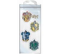 Harry Potter - Juego de 4 gomas de borrar, 9 x 3 x 21,5 cm
