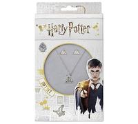 Harry Potter Juego de collar y pendientes oficiales de las Reliquias de la Muerte de The Carat Shop, Zinc, No es una piedra preciosa