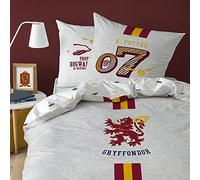 Harry Potter - Juego de Funda nórdica de 140 x 200 cm y Funda de Almohada de 63 x 63 cm, 100% algodón Team G