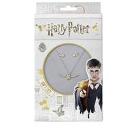 Harry potter juego oficial de collar y pendientes golden snitch de the