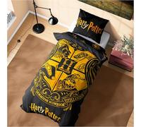 Harry Potter Juegos de Fundas Nórdicas, Pack con Funda de Edredón y Almohadas - Disponible en Varios Tamaños (Negro Individual)