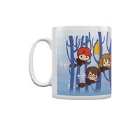 Harry Potter Kawaii Harry Ron Hermione Flying Ceramic Mug Taza, Acrílico, Multicolor, Estándar