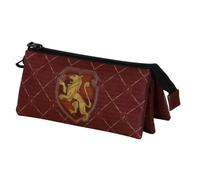 Harry Potter Legacy Gryffindor - Estuche Triple, Color Burdeos, 23 x 11 cm