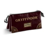 Harry Potter Legacy Gryffindor - Estuche Triple, Color Burdeos, 23 x 11 cm