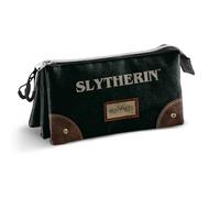 Harry Potter Legacy Slytherin-Estuche Triple, Verde, 23 x 11 cm