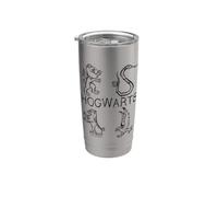 Harry Potter Literary Crests Vaso térmico de acero inoxidable de doble pared