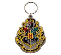 International-Rk38453c Harry Potter Pyramid International-Llavero de goma con escudo de Hogwarts, multicolor, Talla única (RK38453C)