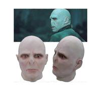 Harry Potter Lord Voldemort Cosplay Latex Head Mask Halloween Horror Bald Prop Face Cover Headgear Carnival Party Fancy Dress Up Prop
