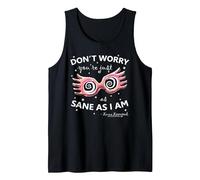 Harry Potter Luna Lovegood Spectrespecs White Camiseta sin Mangas, Hombre, Negro, XXL
