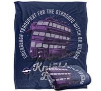 Harry Potter Magical Motors The Knight Bus Manta súper Suave con Tacto Sedoso - 152 x 127 cm