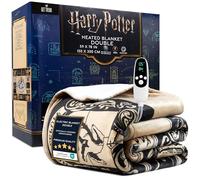 Harry Potter Manta Electrica Doble 150x200cm, Manta Invierno Sherpa, 9 Niveles de Calor, Temporizador 12h y Protección contra Sobrecalentamiento (Multi Harry Potter, Doble EU)