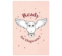 Harry Potter - Manta Harry Potter Hedwige 110 x 130 cm, 100% poliéster, color rosa