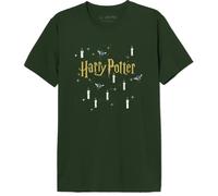 Harry Potter Mehapomts411 Camiseta, Verde, XS para Hombre