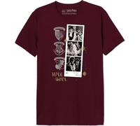 Harry Potter MEHAPOMTS415 - Camiseta, Burgundy, S para Hombre, Granate, S