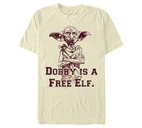 Harry Potter Men's Dobby Free Elf T-Shirt, Natural, X-Large