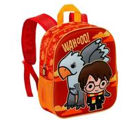 Harry Potter-Mochila 3D Pequeña, 26 x 31 cm, Capacidad 8,5 L, Naranja Buckbeak