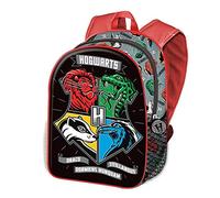 Harry Potter-Mochila 3D Pequeña, 26 x 31 cm, Capacidad 8,5 L, Negro Dark Shield