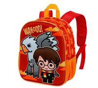 Harry Potter-Mochila 3D Pequeña, 26 x 31 cm, Capacidad 8,5 L, Naranja Buckbeak
